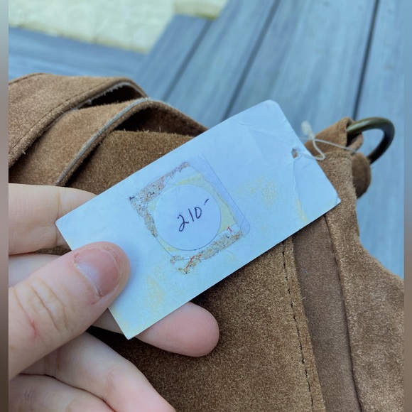 Brand new Raj Tan/Brown Suede Crossbody Purse (NWT) - Picture 8 of 16